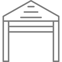 Minimalist garage symbol design